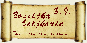 Bosiljka Veljković vizit kartica